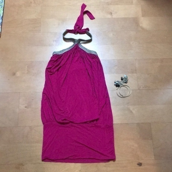 Hot Pink Dress Size Small - Picture 3 of 6